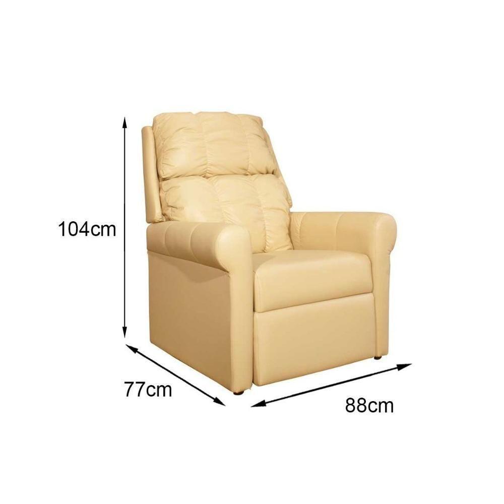Poltrona Reclinável p/ Sala  MH1216 Two Way Courano Creme - Herval - 3