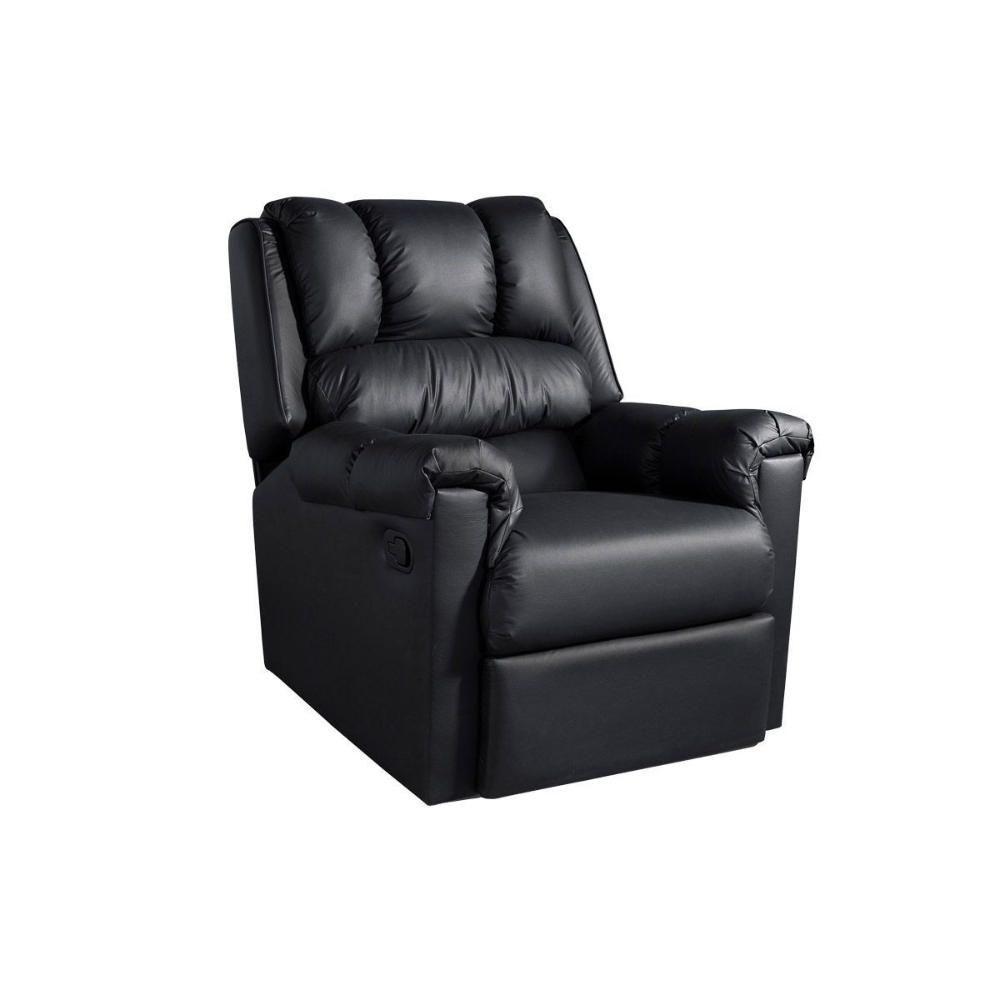 Poltrona Reclinável p/ Sala  Vermont Classic Zero Wall Giro e Balanço Courano Preto - Probel - 1