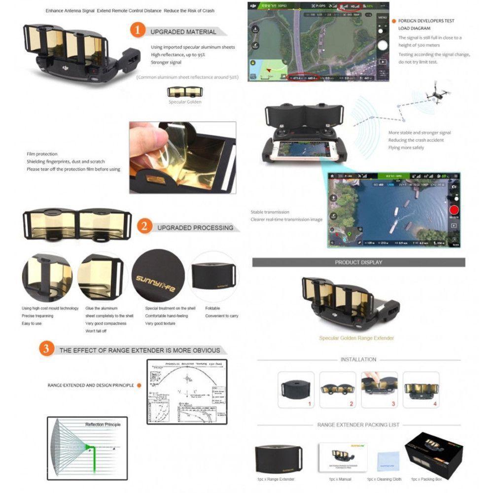 Defletor De Sinal Antena Para Controle Drones Dji Mavic - 2