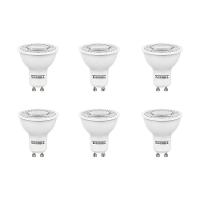 Kit 6 Lâmpadas Led Dicroica Mr16 Tdl 7w Taschibra Bivolt 2700k Luz Quente - 1