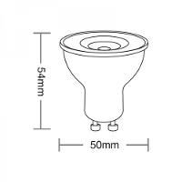 Kit 6 Lâmpadas Led Dicroica Mr16 Tdl 7w Taschibra Bivolt 2700k Luz Quente - 4
