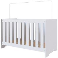 Berço Mini Cama 3 Em 1 La003 Branco Comm Branco - 1