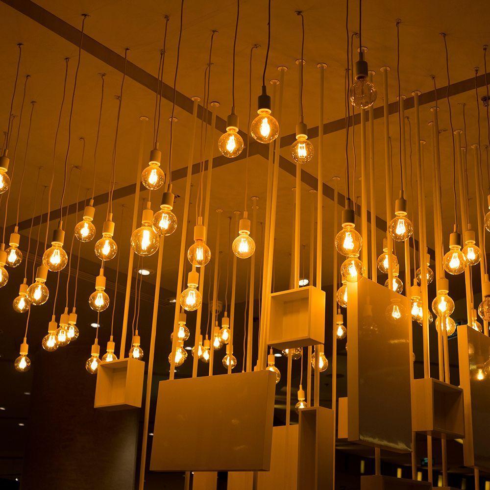 Lâmpada Filamento Carbono Blumenox T30-185 Retro E27 âmbar 110v - 2