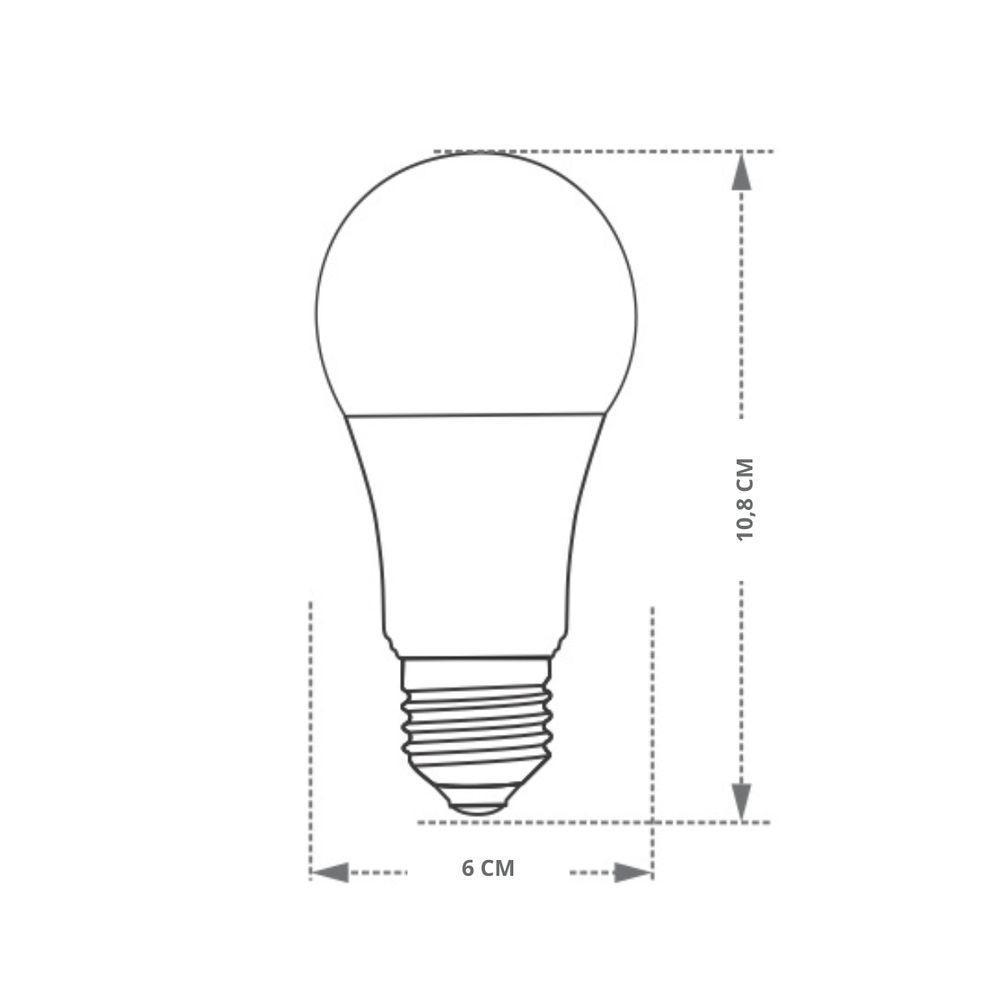 Lâmpada Led Elgin Bulbo 9w A60 E27 Bivolt 6500k Luz Fria - 2