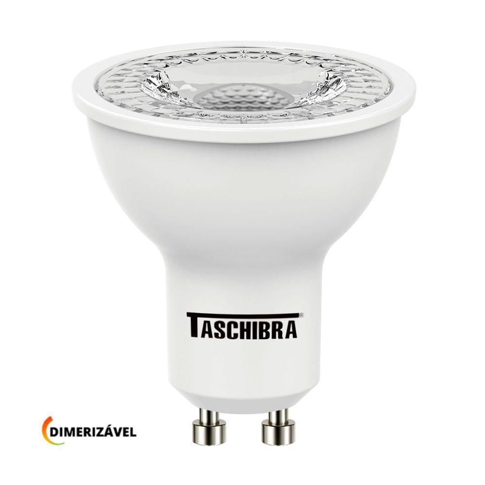 Lâmpada Led Dicroica Mr16 Tdl 6w Dimerizável Taschibra 2700k Luz Quente - 1