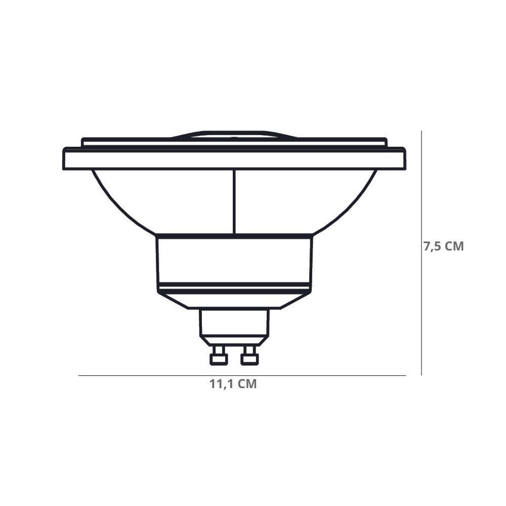 Lâmpada Led Ar111 12w 24° Gu10 Blumenau Bivolt 4000k Luz Neutra - 2