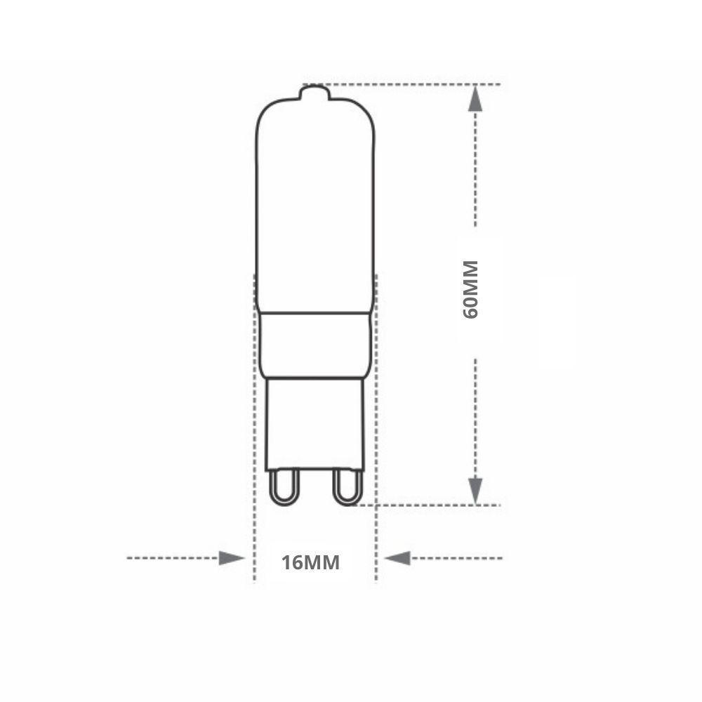 Lâmpada Led Pix G9 3w Leitosa 6500k Luz Fria 110v - 2