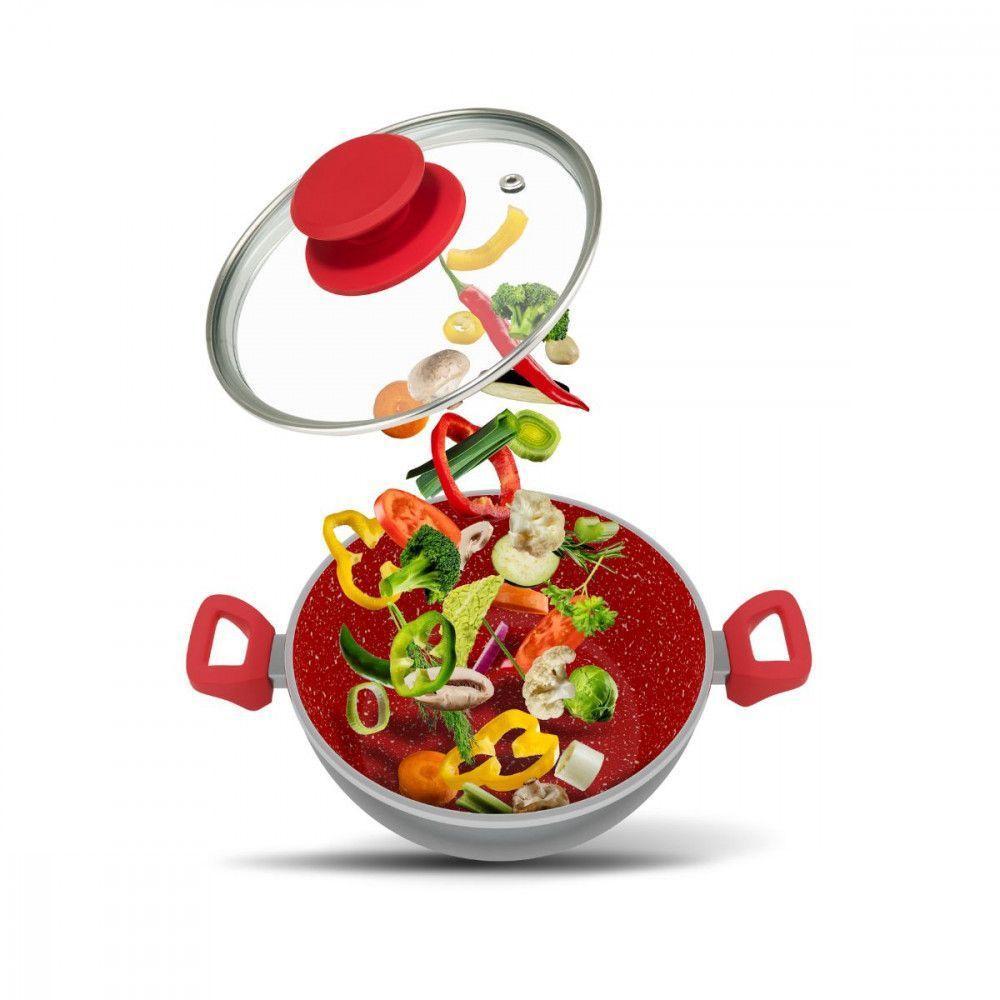 Panela Philco Pph280acr Redstone Com Tampa De Vidro 6,1l Cinza/vermelho - 4