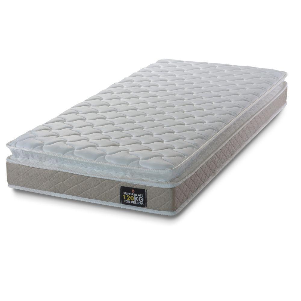 Colchão Solteiro De Espuma D33 Hellen Premium One Face 0,88x1,88x0,19 Bege/branco - 1
