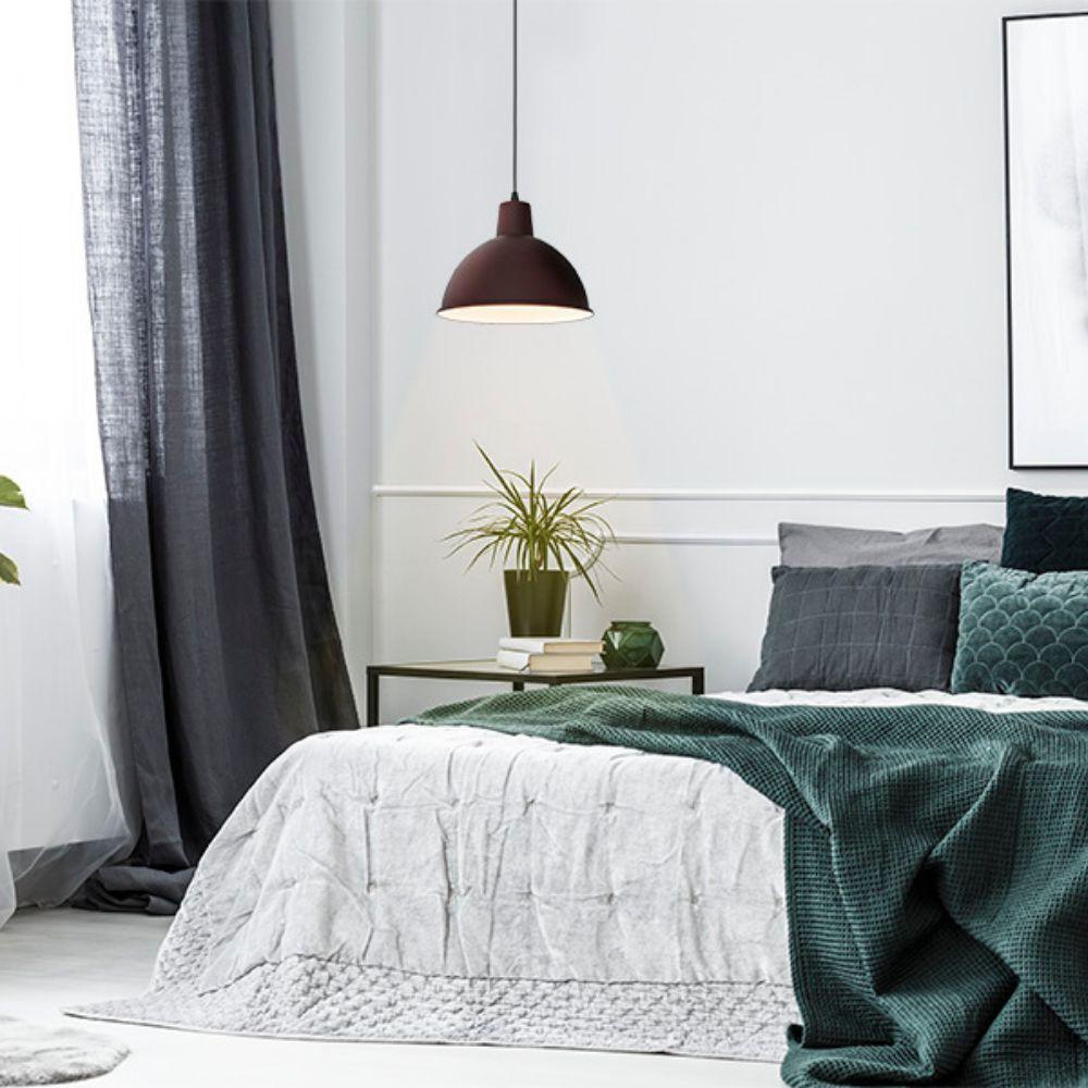 Lustre Pendente Taschibra Td 821 E27 Bivolt Marrom - 2