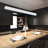 Lustre Pendente Taschibra Vetor Linear Led 35w Bivolt Branco 6500k Luz Fria - 7