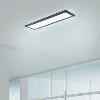 Luminária Led Taschibra Sobrepor 20w Tl Slim 10 Preta Bivolt 4000k Luz Neutra