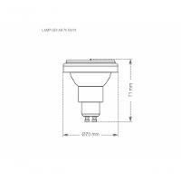 Lâmpada Led Ar70 4,8w 24° Gu10 Dimerizável Taschibra Bivolt 2700k Luz Quente - 2