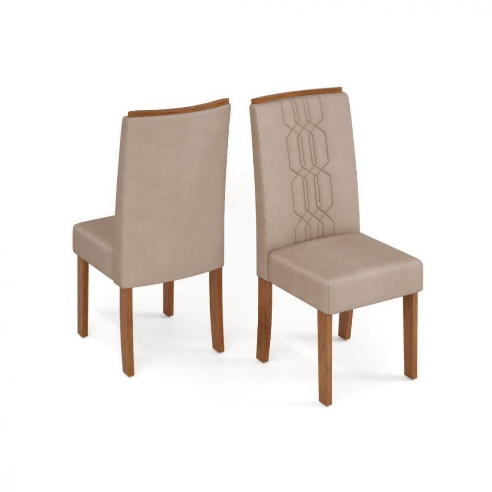 Conjunto De Mesa Dulce Dj 1,20x0,90 Com 4 Cadeiras Zoe Freijo/off White/ Bege - 4