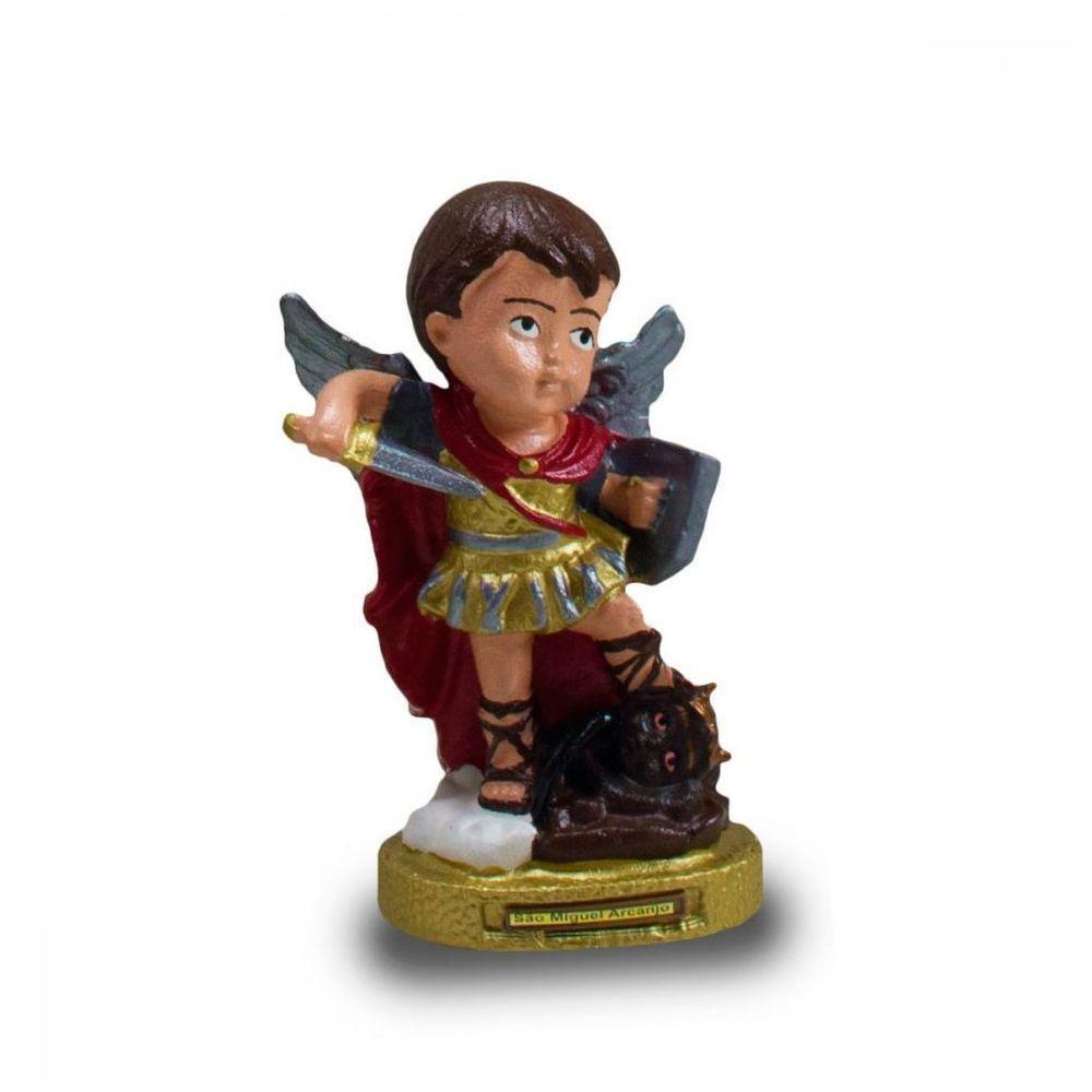 Kit Imagem Três Arcanjos Bebê Em Borracha 16cm - 3