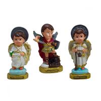 Kit Imagem Três Arcanjos Bebê Em Borracha 16cm - 1