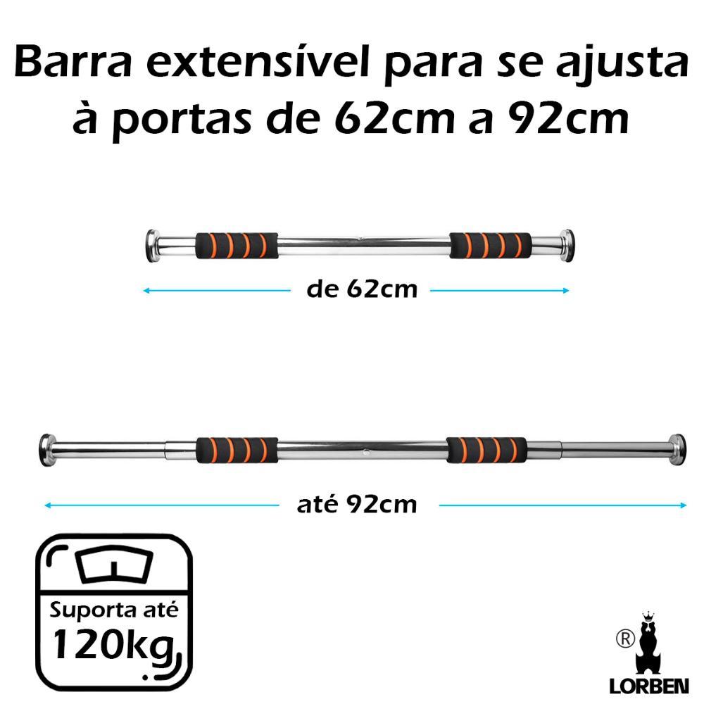 Barra Fixa Porta para Exercícios Musculação - Lorben - 2