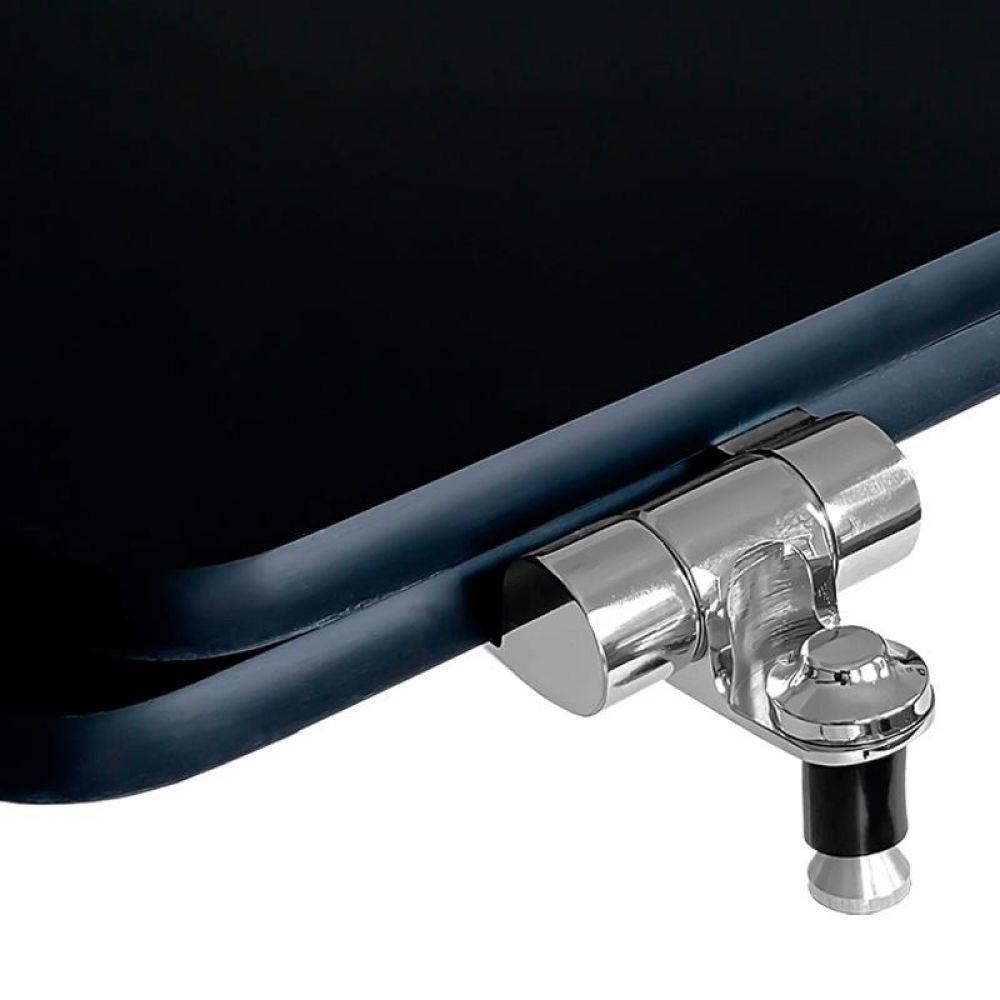 Assento Sanitário Poliester Soft Close Nexo Onix Preto Fosco - 2