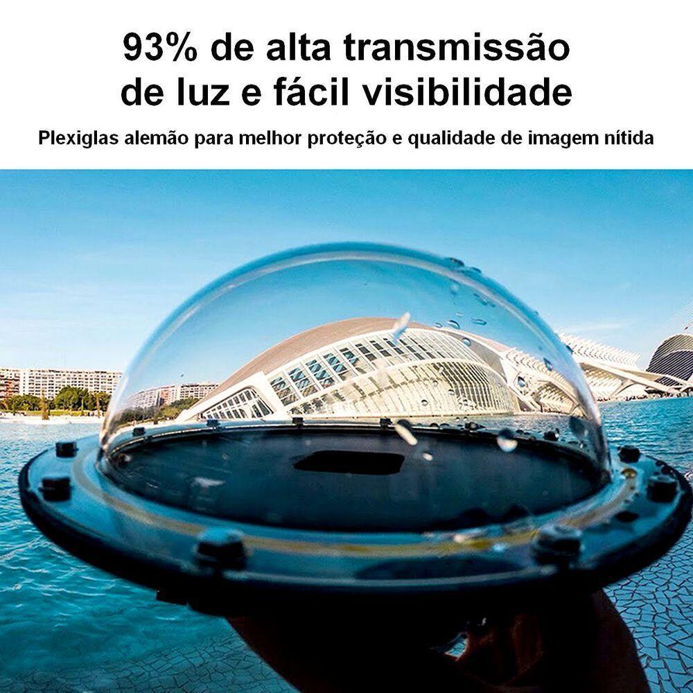 Dome com Cx Estanque + Bastão + Gatilho GoPro 9/10/11 - Telesin - 7