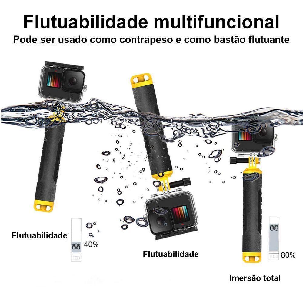 Dome com Cx Estanque + Bastão + Gatilho GoPro 9/10/11 - Telesin - 8