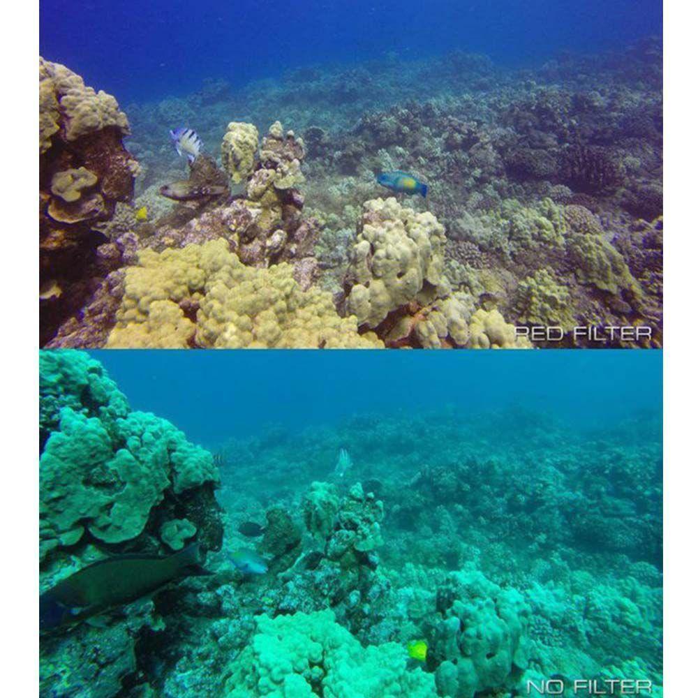 Filtro de Mergulho Vermelho para Câmeras GoPro Hero 3+, 4 - 3