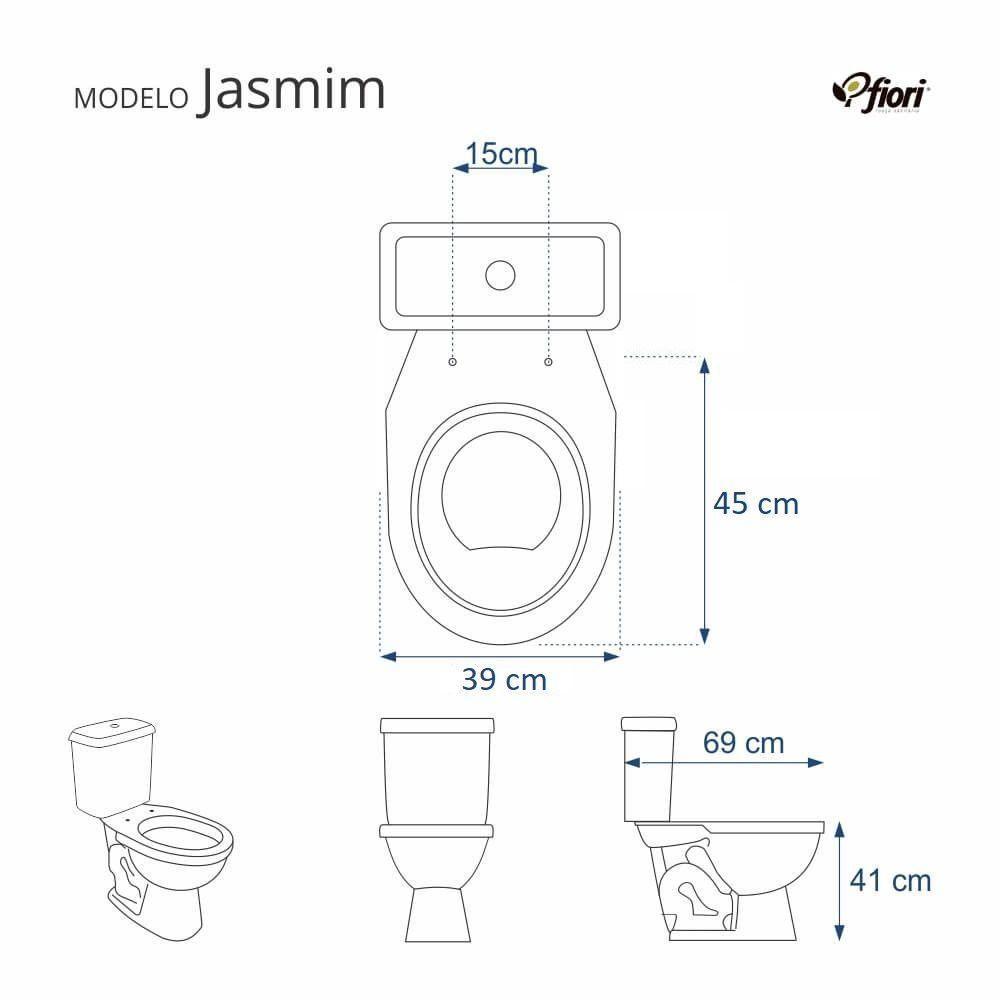 Tampa De Vaso Em Mdf Jasmim Verde Claro Para Bacia Fiori - 3