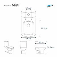 Assento Sanitário Fechamento Lento Mist Branco Vaso Icasa - 3