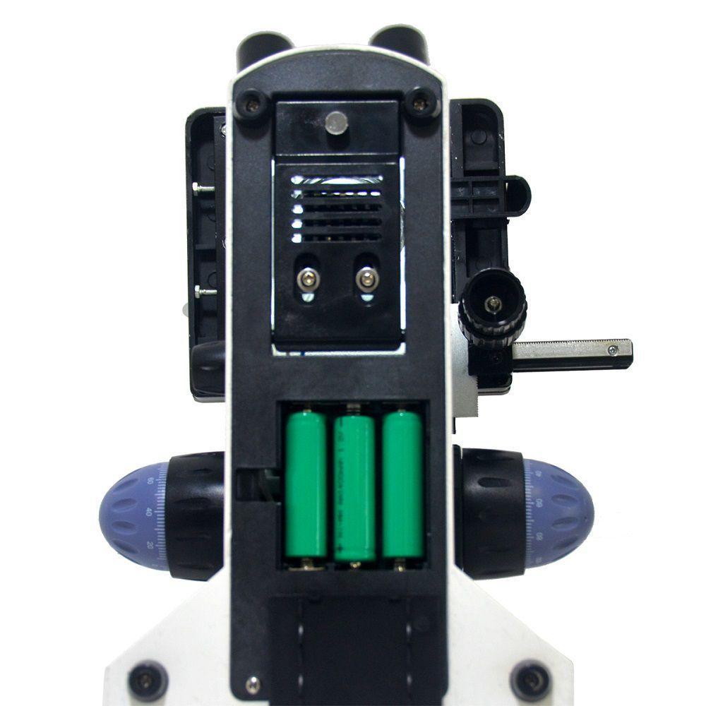 Microscópio Binocular 40-1000x LED Bateria Opton Bivolt - 3
