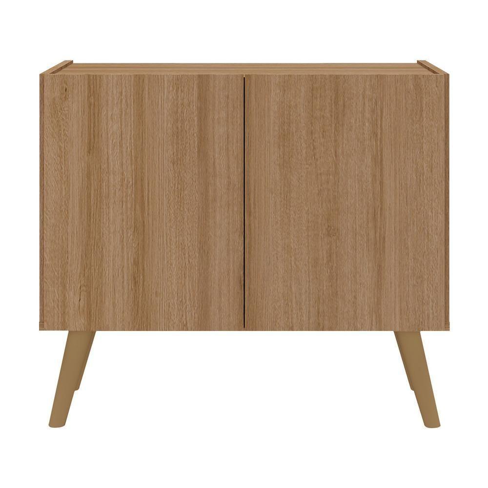 Gabinete Armário De Banheiro 62,5cm Retrô 2 Portas Multimóveis Mp5045 Rustic/natural Rustic/natural - 4