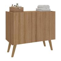 Gabinete Armário De Banheiro 62,5cm Retrô 2 Portas Multimóveis Mp5045 Rustic/natural Rustic/natural - 1