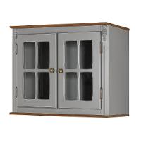 Aéreo Cozinha 120cm 3 Portas Vidro Laca Off White - 1