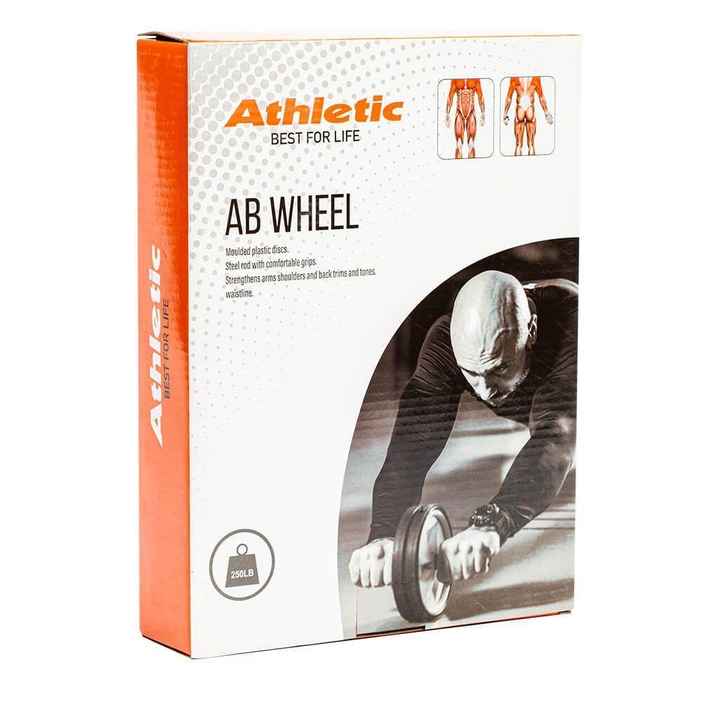 Roda Dupla De Exercícios Abdominais E Lombar Athletic Com Pegador Antideslizante - 2