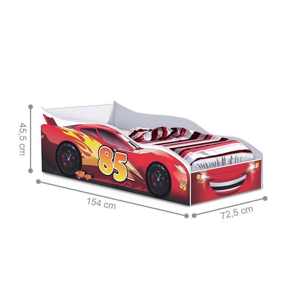 Cama Turim Infantil Vermelho Com Colchão - 2