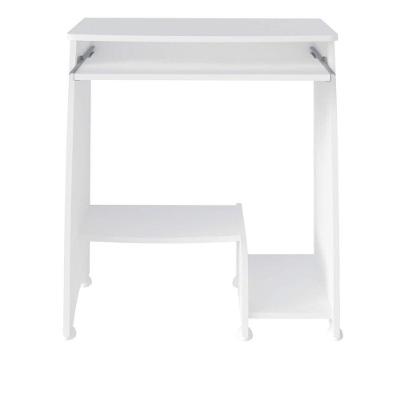 Mesa Escrivaninha para Computador Retangular Pixel MDF 69cm Branco com Prateleiras