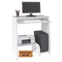 Mesa Escrivaninha Para Computador Com Prateleira Retrátil Pixel Branco - 7