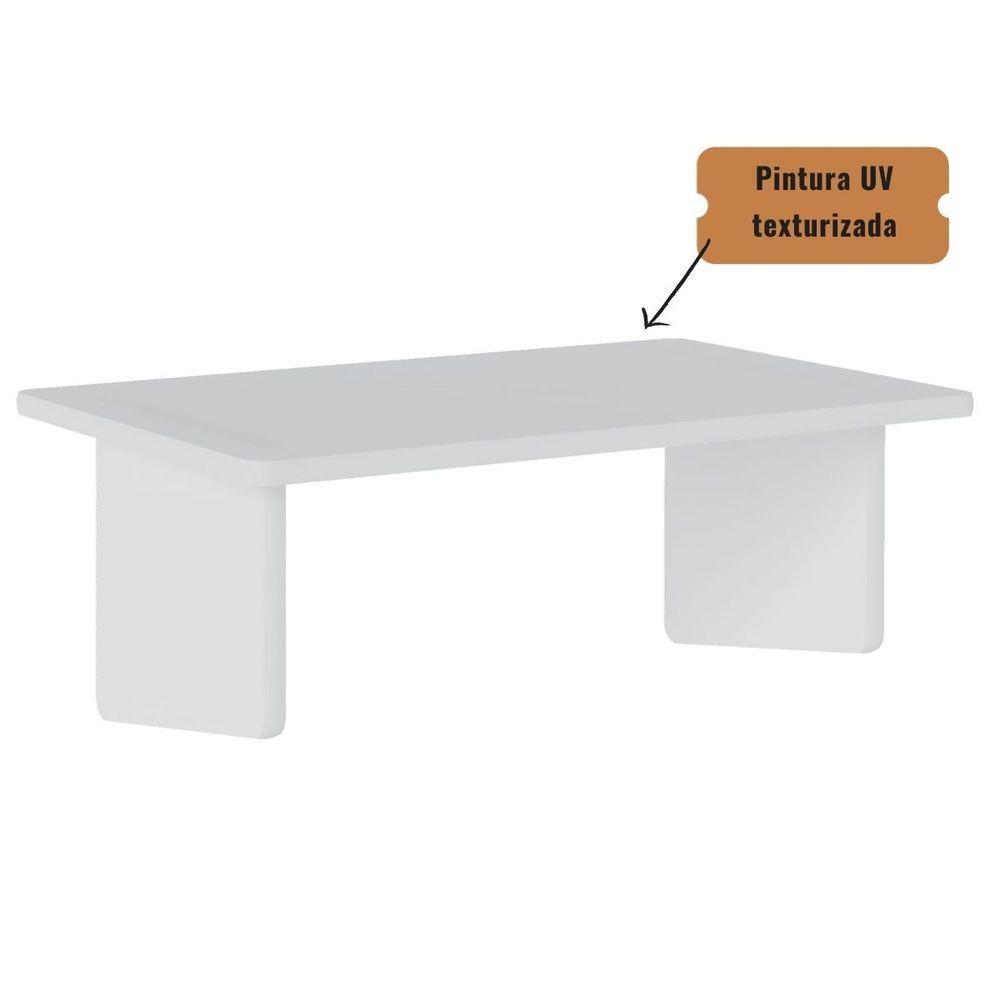 Mesa Escrivaninha Para Notebook Com Tampo Portátil Branco Branco - 6