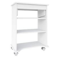 Mesa Escrivaninha Para Notebook Com Tampo Portátil Branco Branco - 1