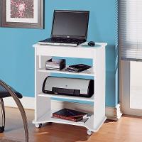 Mesa Escrivaninha Para Notebook Com Tampo Portátil Branco Branco