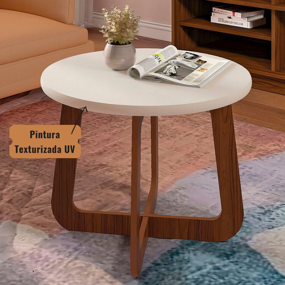 Mesa De Centro Jasmin 100% Mdf Cedro / Off White - 3