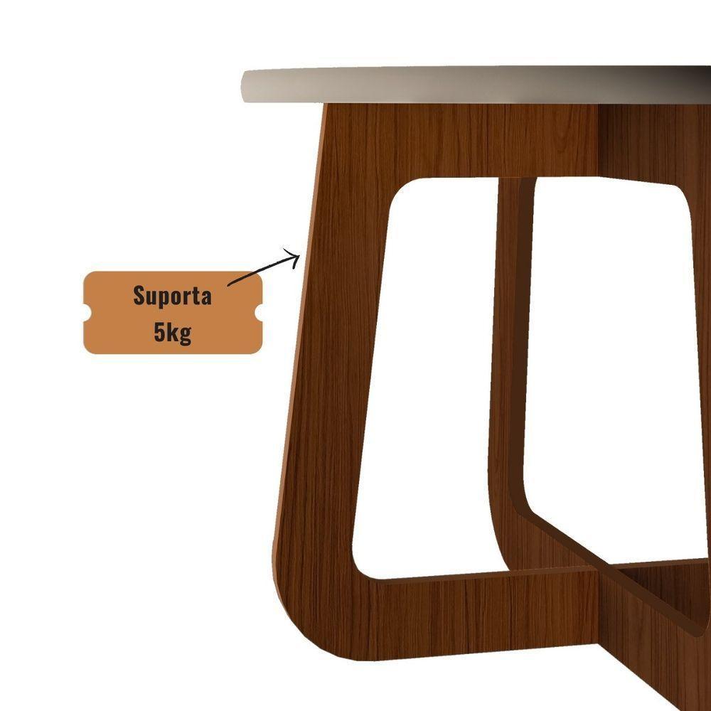 Mesa De Centro Jasmin 100% Mdf Cedro / Off White - 8