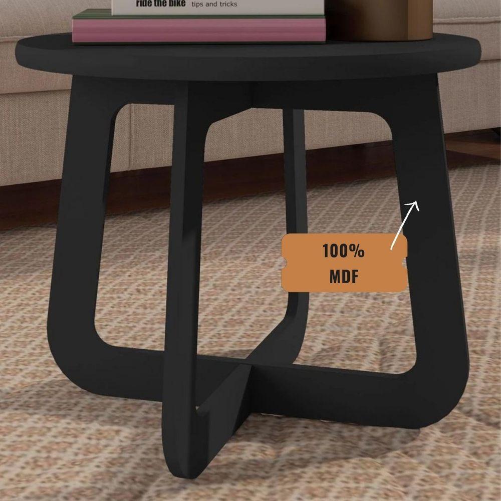 Mesa De Centro Jasmin 100% Mdf Grafite - 3