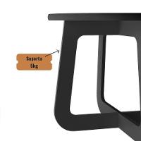 Mesa De Centro Jasmin 100% Mdf Grafite - 6