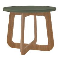 Mesa De Centro Jasmin 100% Mdf Menta / Carvalho - 1
