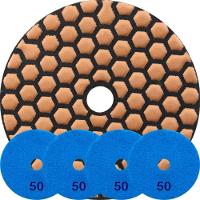 Kit 2 Disco Lixa Polimento A Seco Mármore 10 Cm Grão 50 - 2