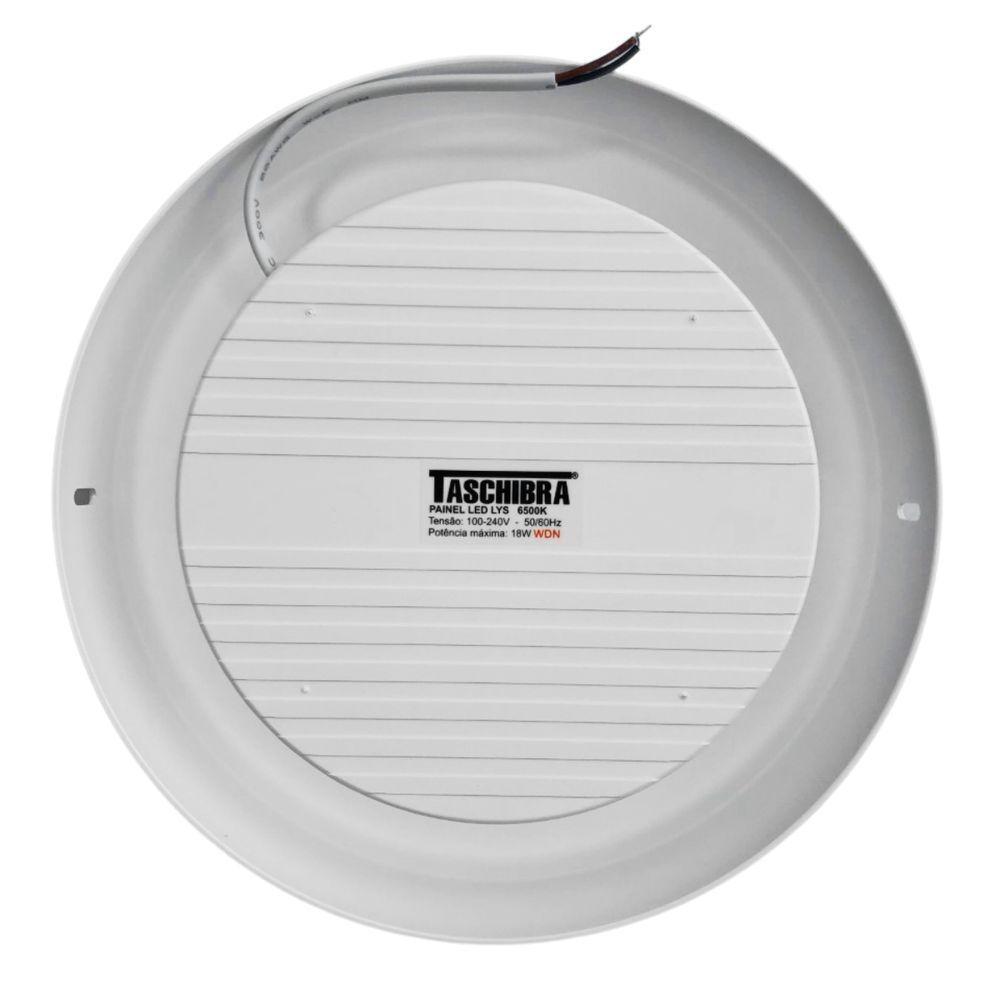 Painel Com Placa De Led Taschibra 24w Lys Redondo Sobrepor Bivolt 3000k Luz Quente - 6