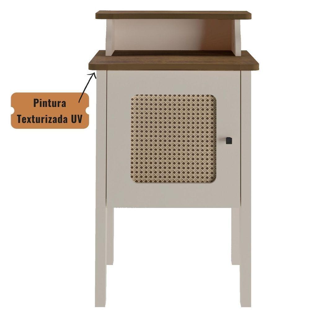 Mesa De Canto E Cabeceira Mesinha De Apoio Charlotte Pinho / Off White - 6