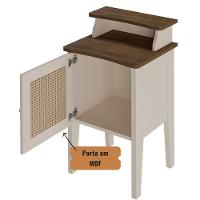 Mesa De Canto E Cabeceira Mesinha De Apoio Charlotte Pinho / Off White - 3