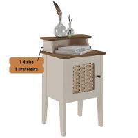 Mesa De Canto E Cabeceira Mesinha De Apoio Charlotte Pinho / Off White - 7