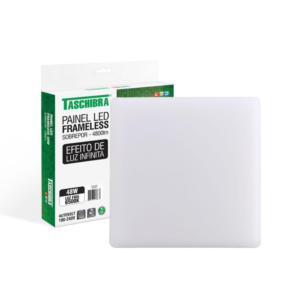 Painel De Led Taschibra Frameless Quadrado Sobrepor 48w Bivolt. - 1