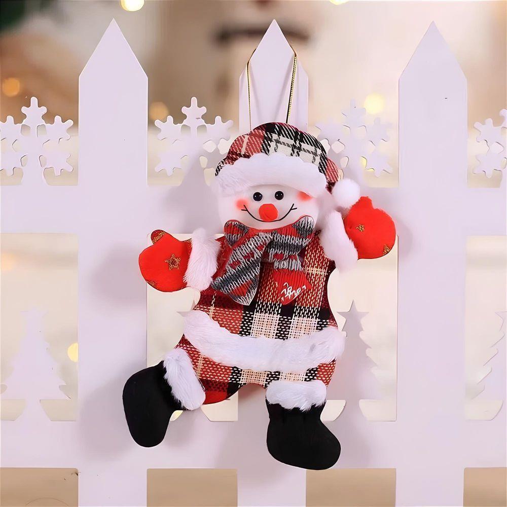 Kit 8 Pendentes árvore De Natal Noel Urso Neve Rena 18cm - 9